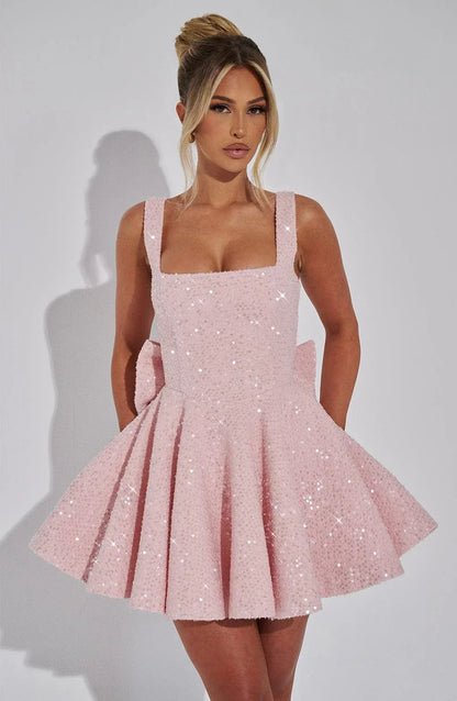 Hazel™ | Women's Fit-and-Flare Sequin Mini Dress