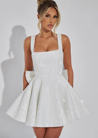 Hazel™ | Women's Fit-and-Flare Sequin Mini Dress