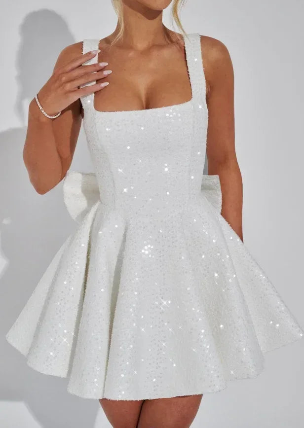 Hazel™ | Women's Fit-and-Flare Sequin Mini Dress