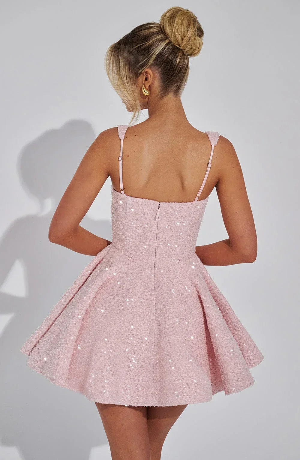 Hazel™ | Women's Fit-and-Flare Sequin Mini Dress