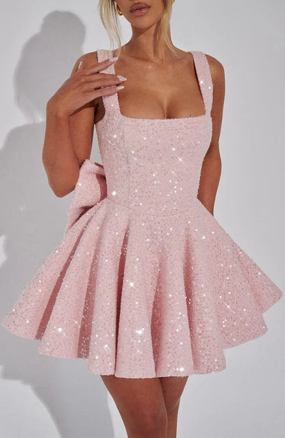 Hazel™ | Women's Fit-and-Flare Sequin Mini Dress