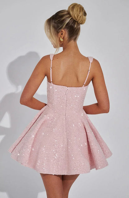 Hazel™ | Women's Fit-and-Flare Sequin Mini Dress