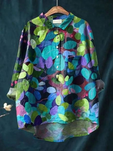 Hazel™ | Women's Floral Button-Up Blouse