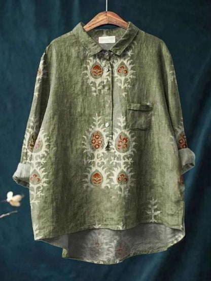 Hazel™ | Women's Floral Button-Up Blouse