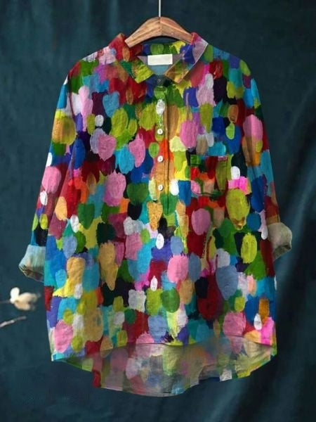 Hazel™ | Women's Floral Button-Up Blouse