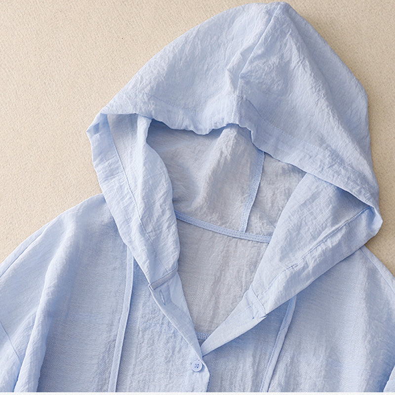 Hazel™ | Women's Hooded Button-Up Shirt