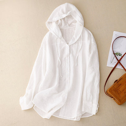 Hazel™ | Women's Hooded Button-Up Shirt