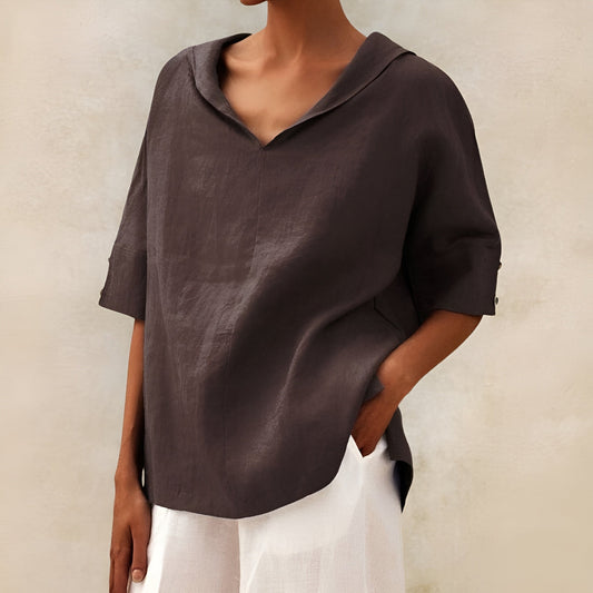 Hazel™ | Women's Hooded V-Neck Blouse