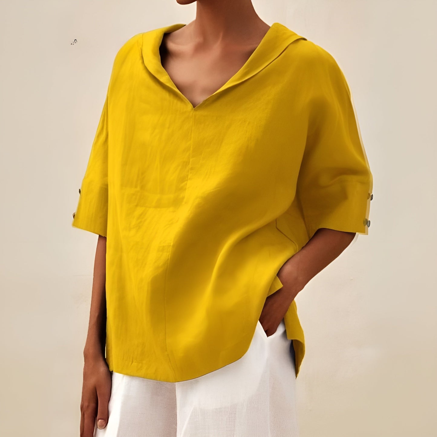Hazel™ | Women's Hooded V-Neck Blouse
