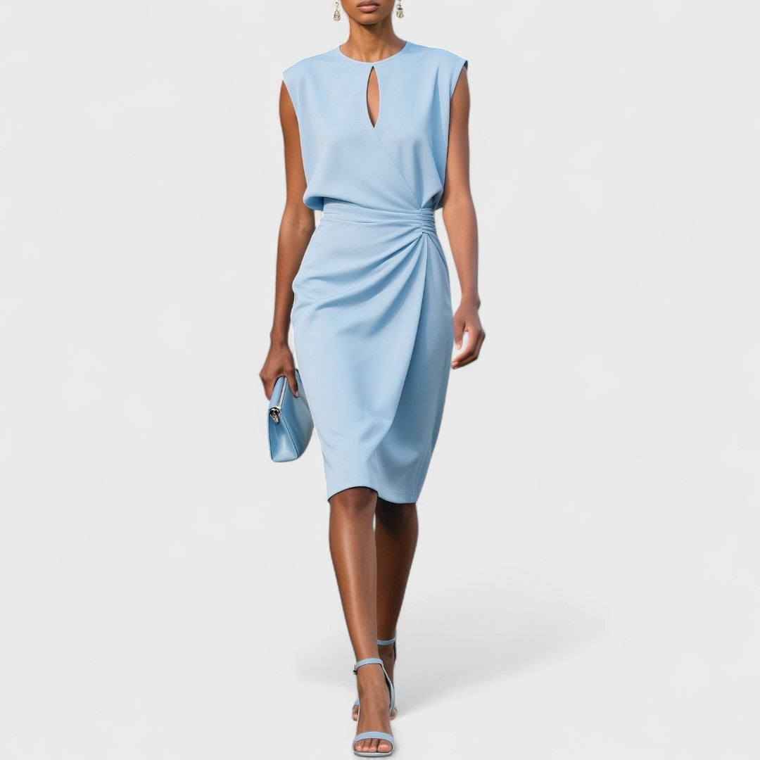 Hazel™ | Women's Keyhole-Neck Wrap-Skirt Dress