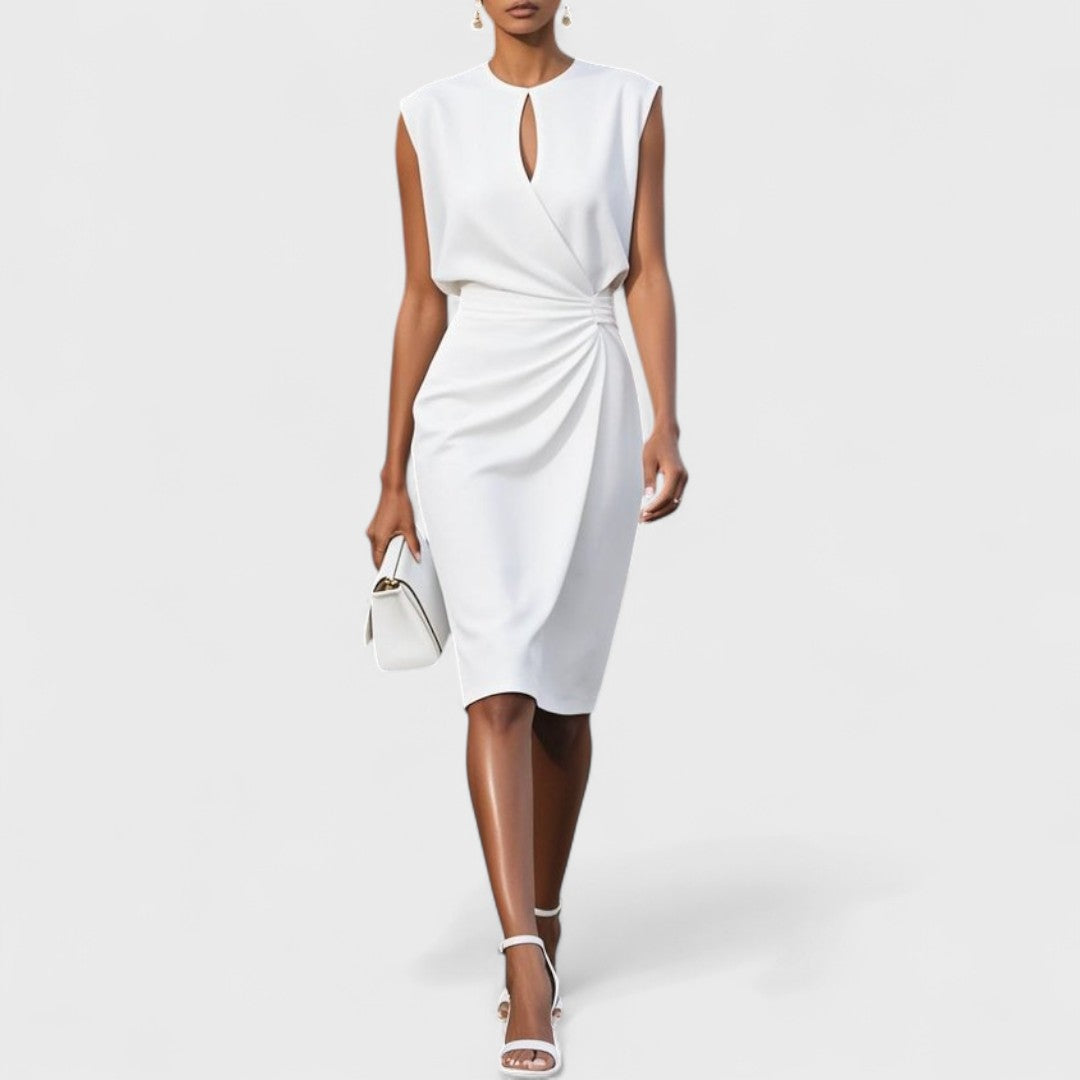 Hazel™ | Women's Keyhole-Neck Wrap-Skirt Dress