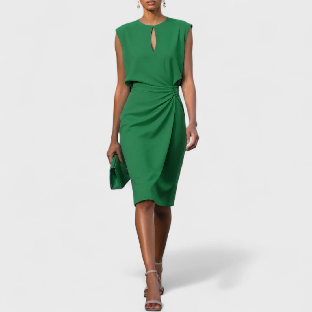 Hazel™ | Women's Keyhole-Neck Wrap-Skirt Dress