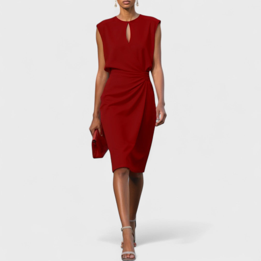 Hazel™ | Women's Keyhole-Neck Wrap-Skirt Dress