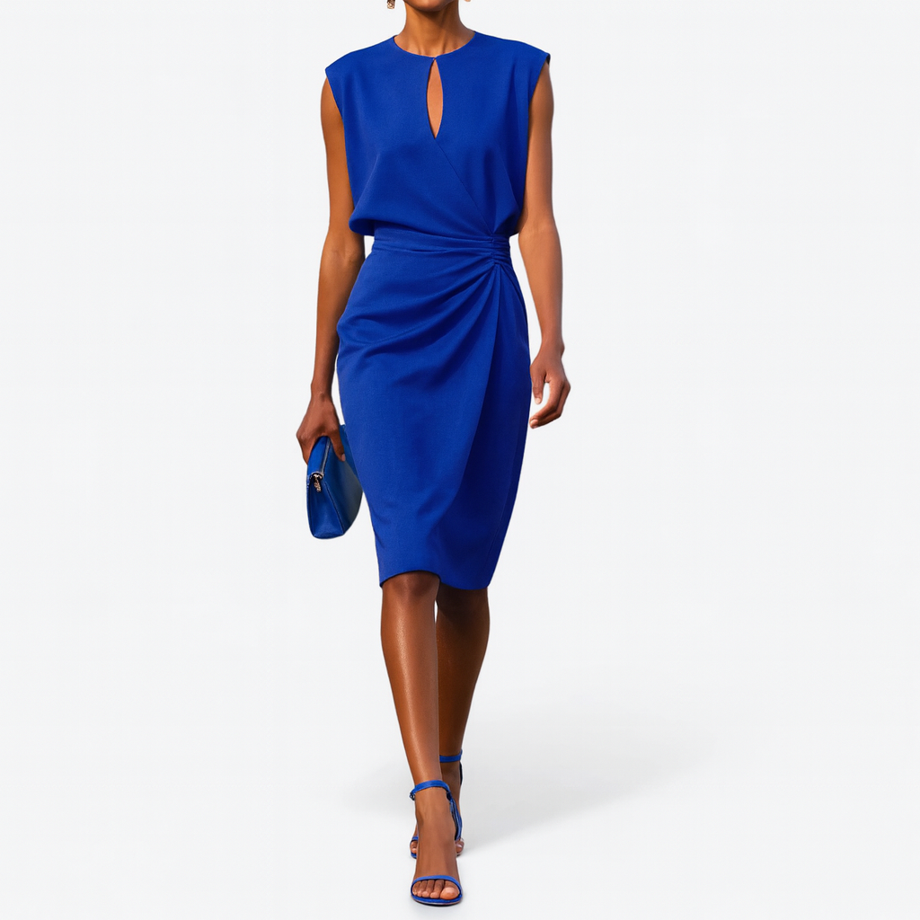Hazel™ | Women's Keyhole-Neck Wrap-Skirt Dress
