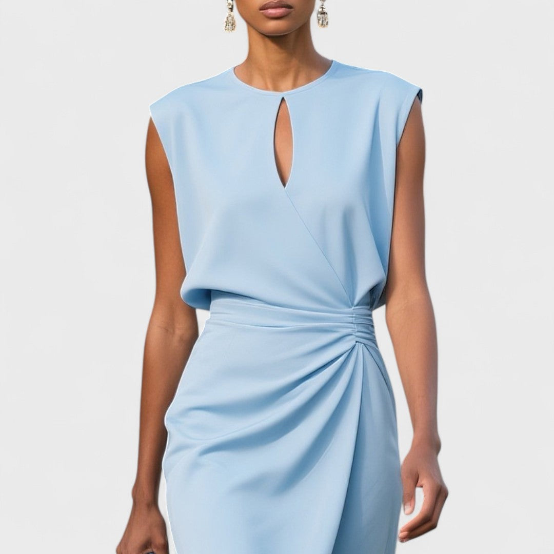 Hazel™ | Women's Keyhole-Neck Wrap-Skirt Dress