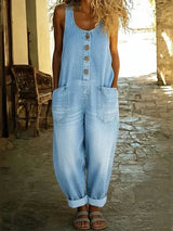 Hazel™ | Women's Loose-Fit Sleeveless Jumpsuit