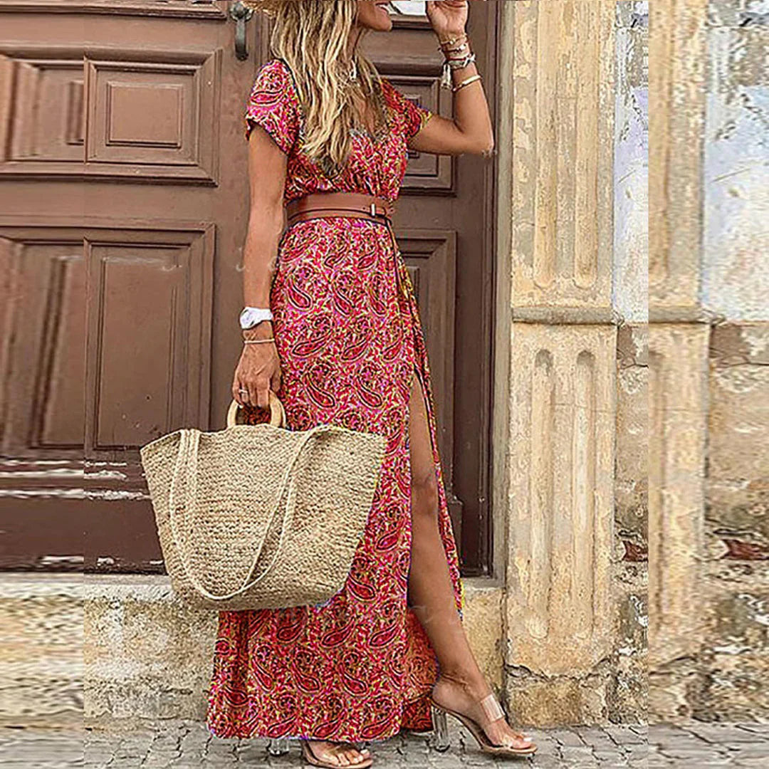 Hazel™ | Women's Paisley-Print Maxi Dress