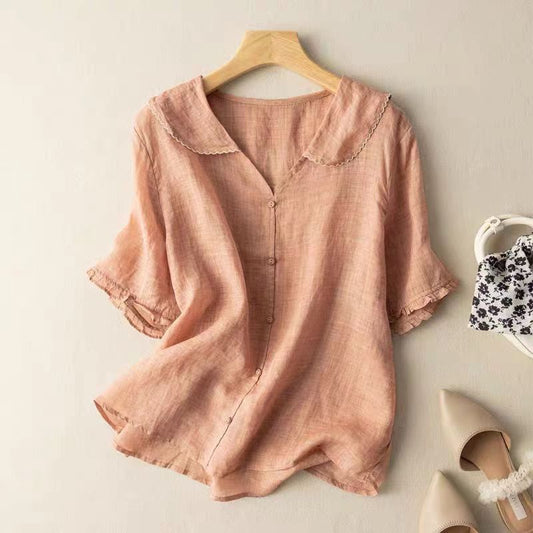Hazel™ | Women's Peter Pan Collar Blouse