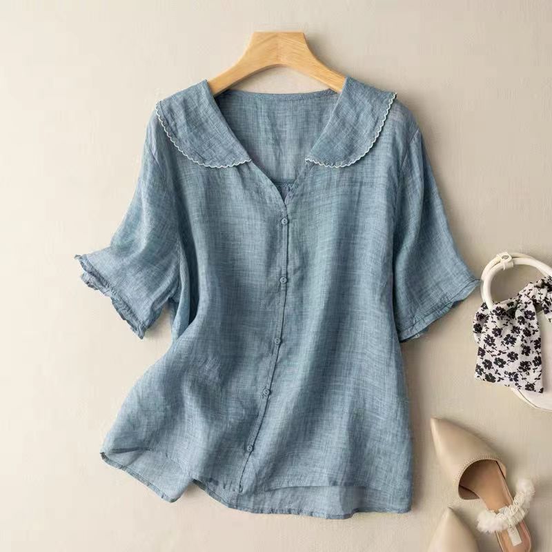 Hazel™ | Women's Peter Pan Collar Blouse