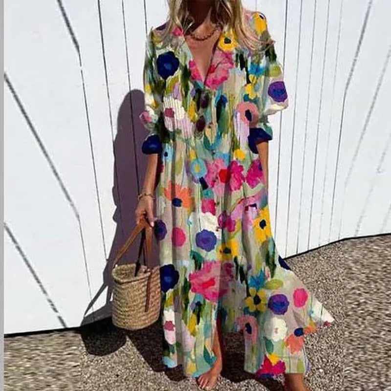 Hazel™ | Women's Printed Maxi Dress