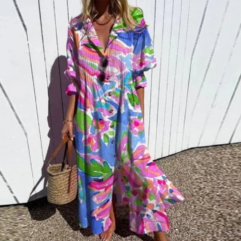 Hazel™ | Women's Printed Maxi Dress
