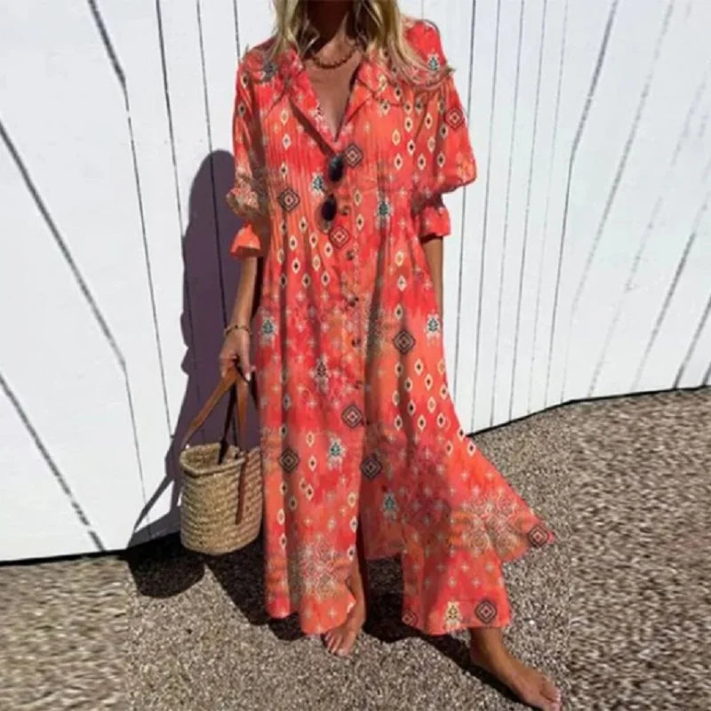 Hazel™ | Women's Printed Maxi Dress