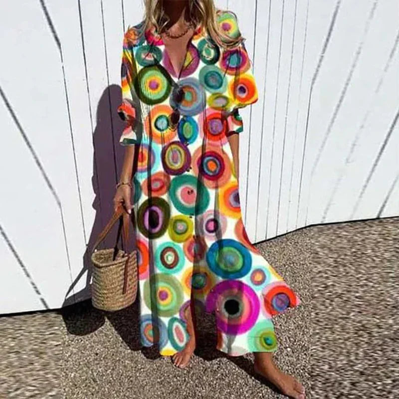 Hazel™ | Women's Printed Maxi Dress