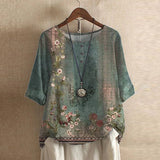 Hazel | Women's Relaxed-Fit Printed Blouse