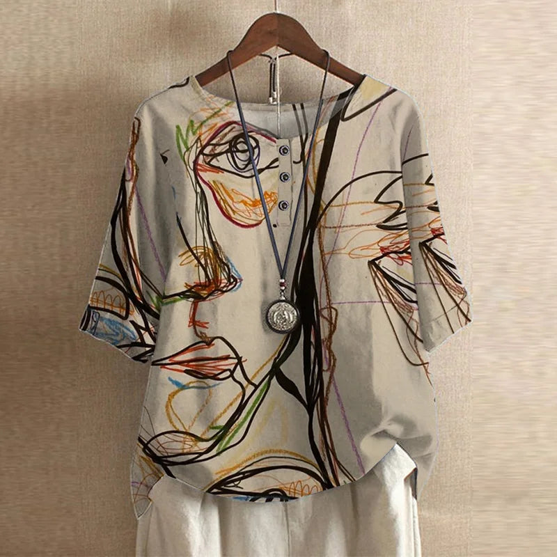 Hazel™ | Women's Relaxed-Fit Printed Blouse