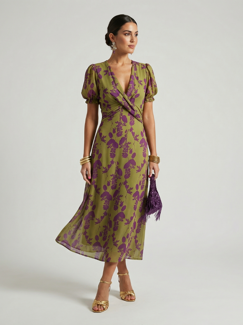 Hazel™ | Women's Relaxed Floral Midi Dress