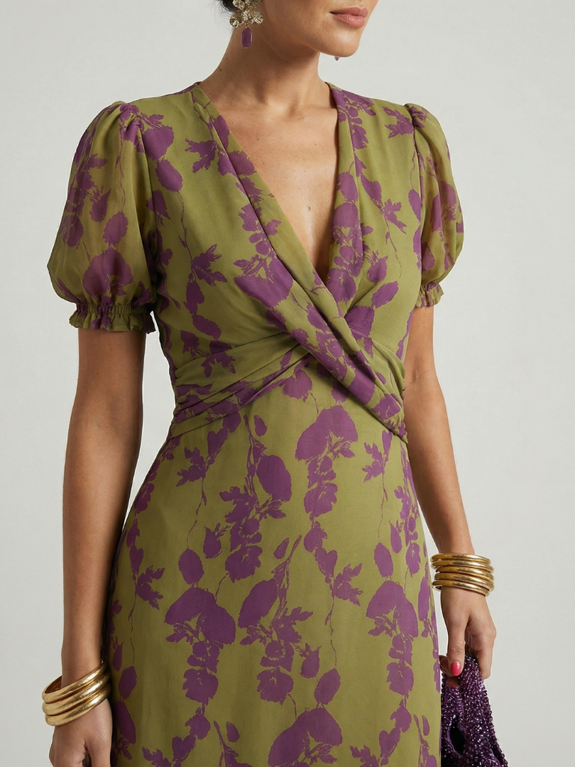 Hazel™ | Women's Relaxed Floral Midi Dress