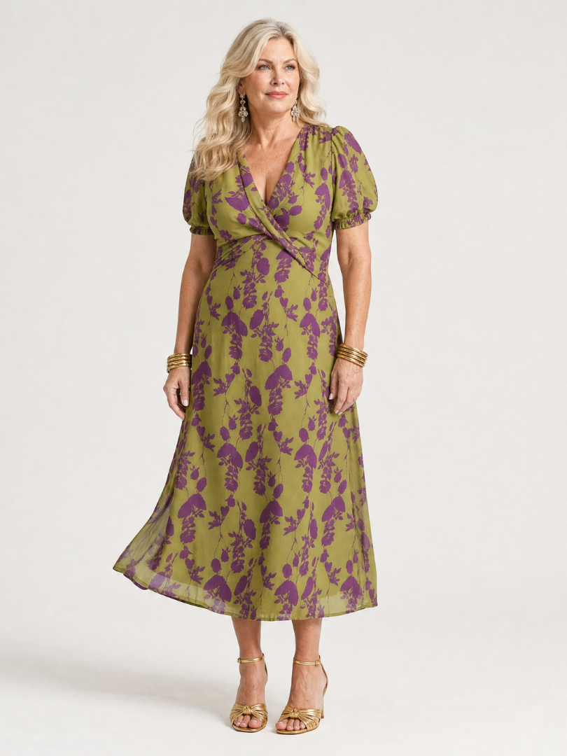 Hazel™ | Women's Relaxed Floral Midi Dress