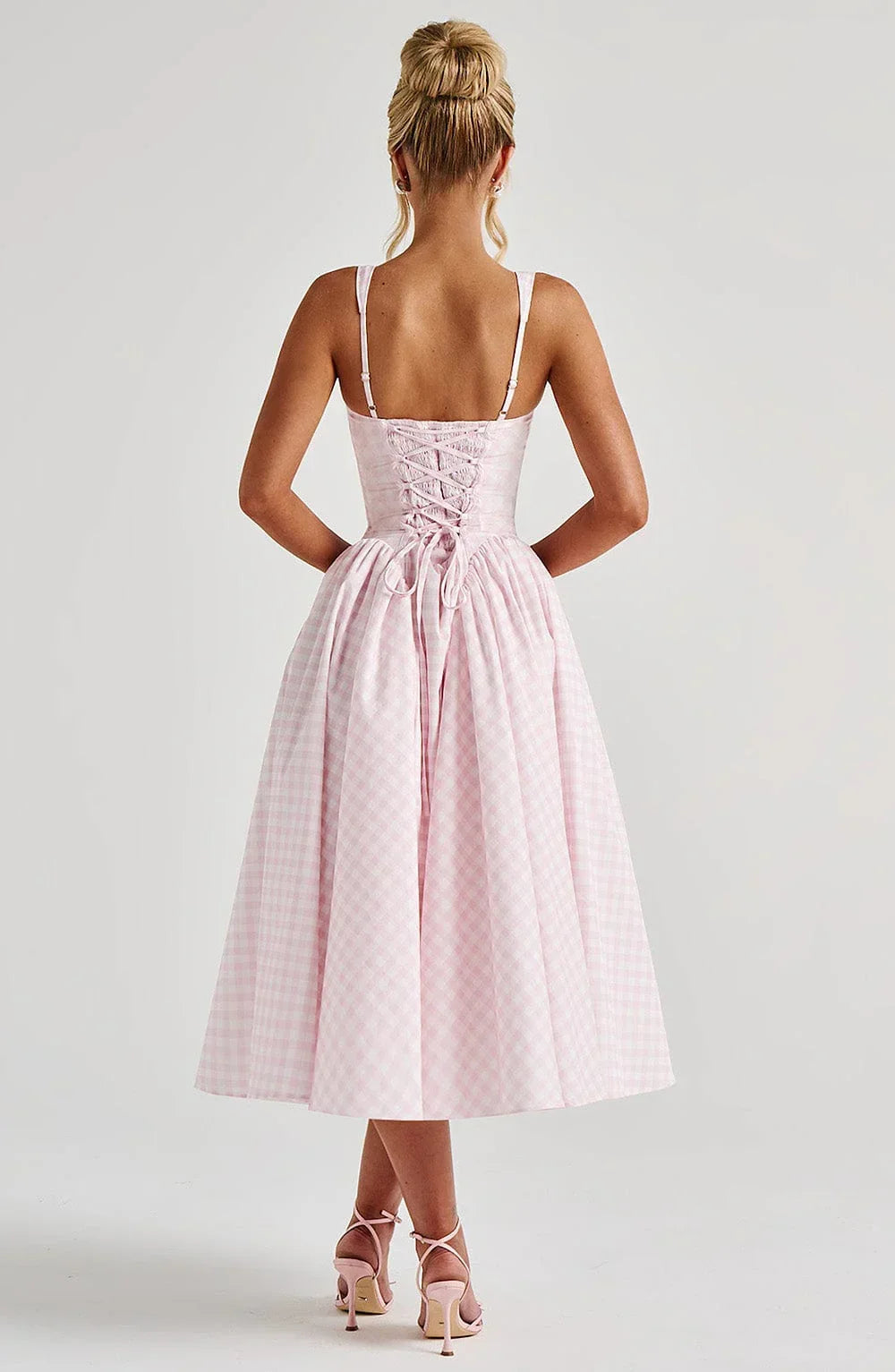 Hazel™ | Women's Square-Neck Fit-and-Flare Midi Dress