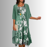 Hazel™ | Women's Two-Piece Midi Dress Set