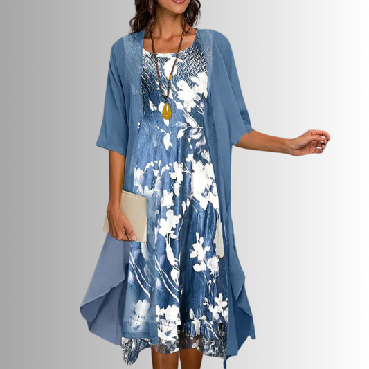 Hazel™ | Women's Two-Piece Midi Dress Set