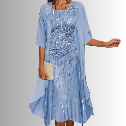 Hazel™ | Women's Two-Piece Midi Dress Set