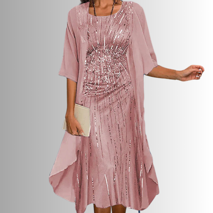 Hazel™ | Women's Two-Piece Midi Dress Set