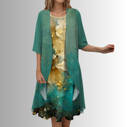 Hazel™ | Women's Two-Piece Midi Dress Set