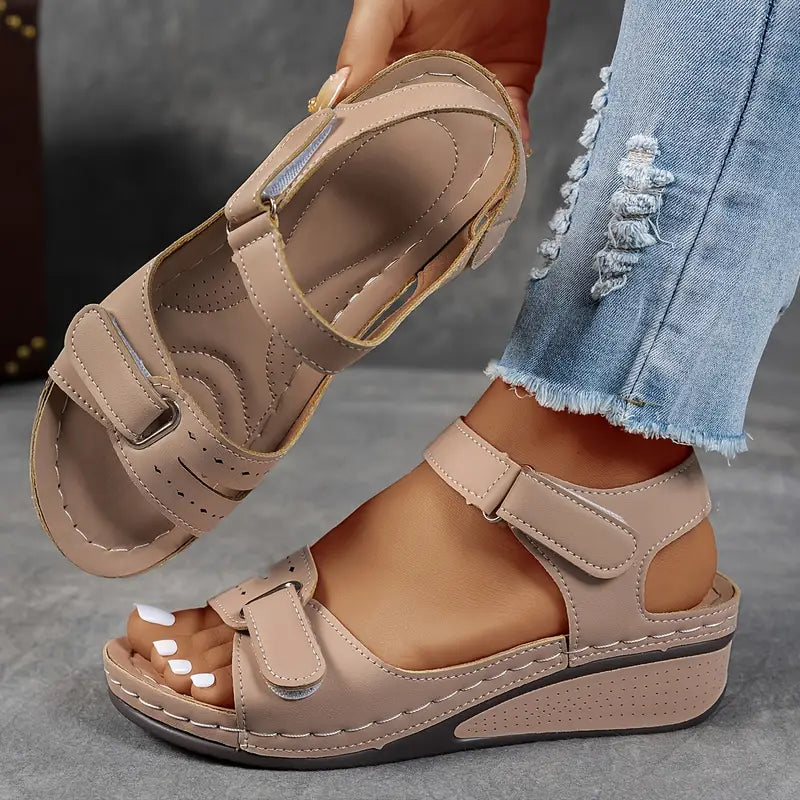 Hazel™ | Women's Wedge Sandals with Adjustable Straps
