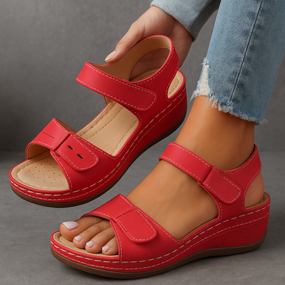 Hazel™ | Women's Wedge Sandals with Adjustable Straps