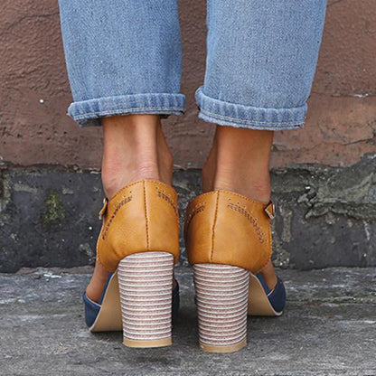 Janet™ | Women's T-Strap Block Heel Pumps