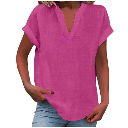 Lena™ | Women's Relaxed V-Neck Blouse