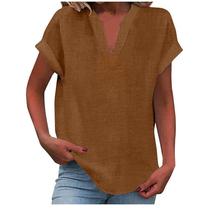 Lena™ | Women's Relaxed V-Neck Blouse