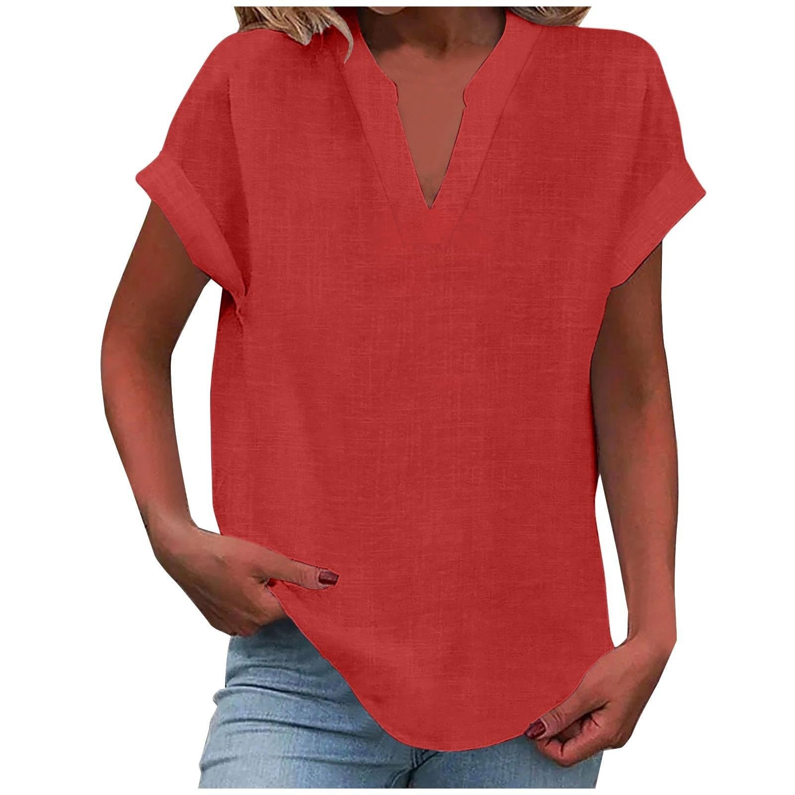 Lena™ | Women's Relaxed V-Neck Blouse