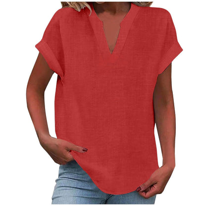 Lena™ | Women's Relaxed V-Neck Blouse