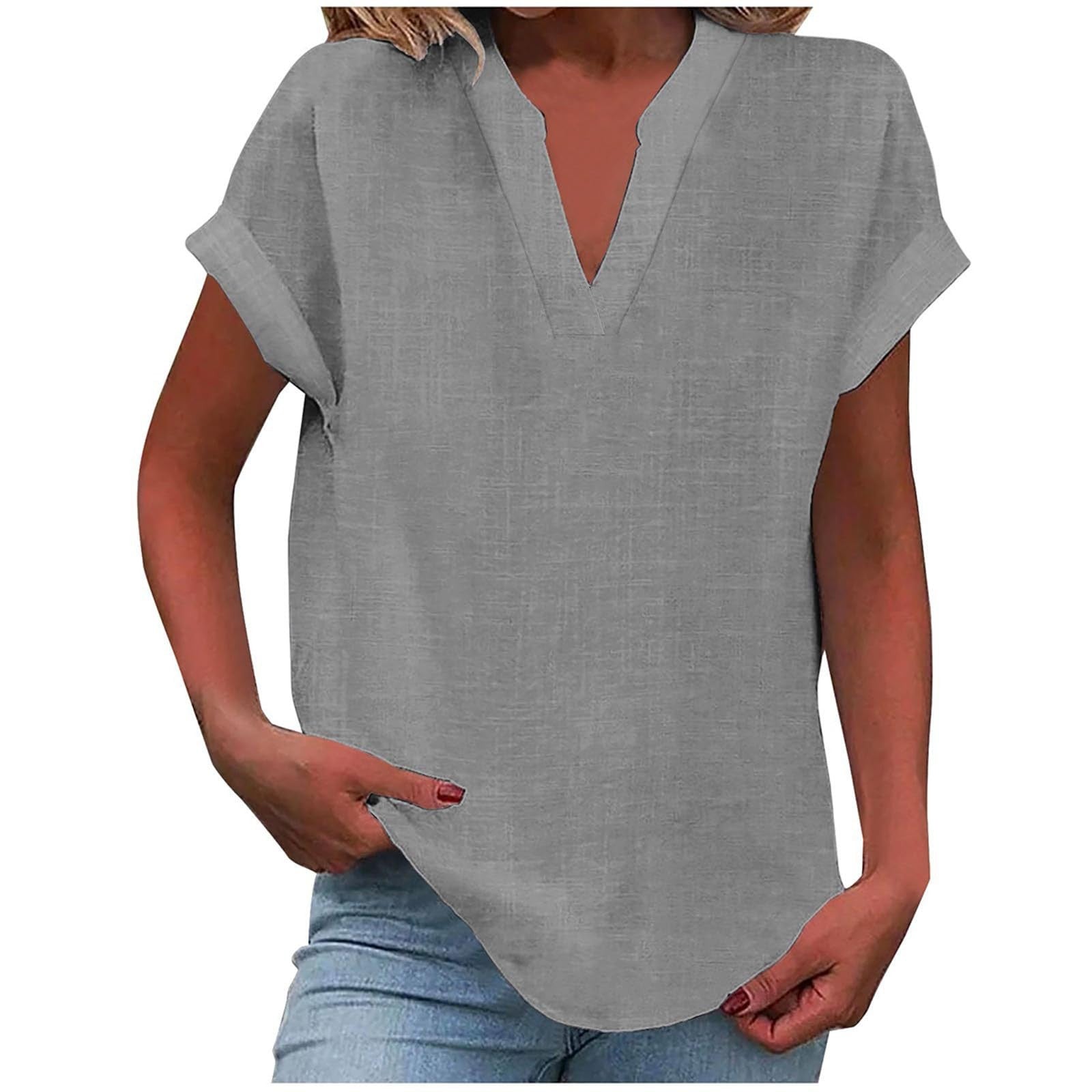 Lena™ | Women's Relaxed V-Neck Blouse
