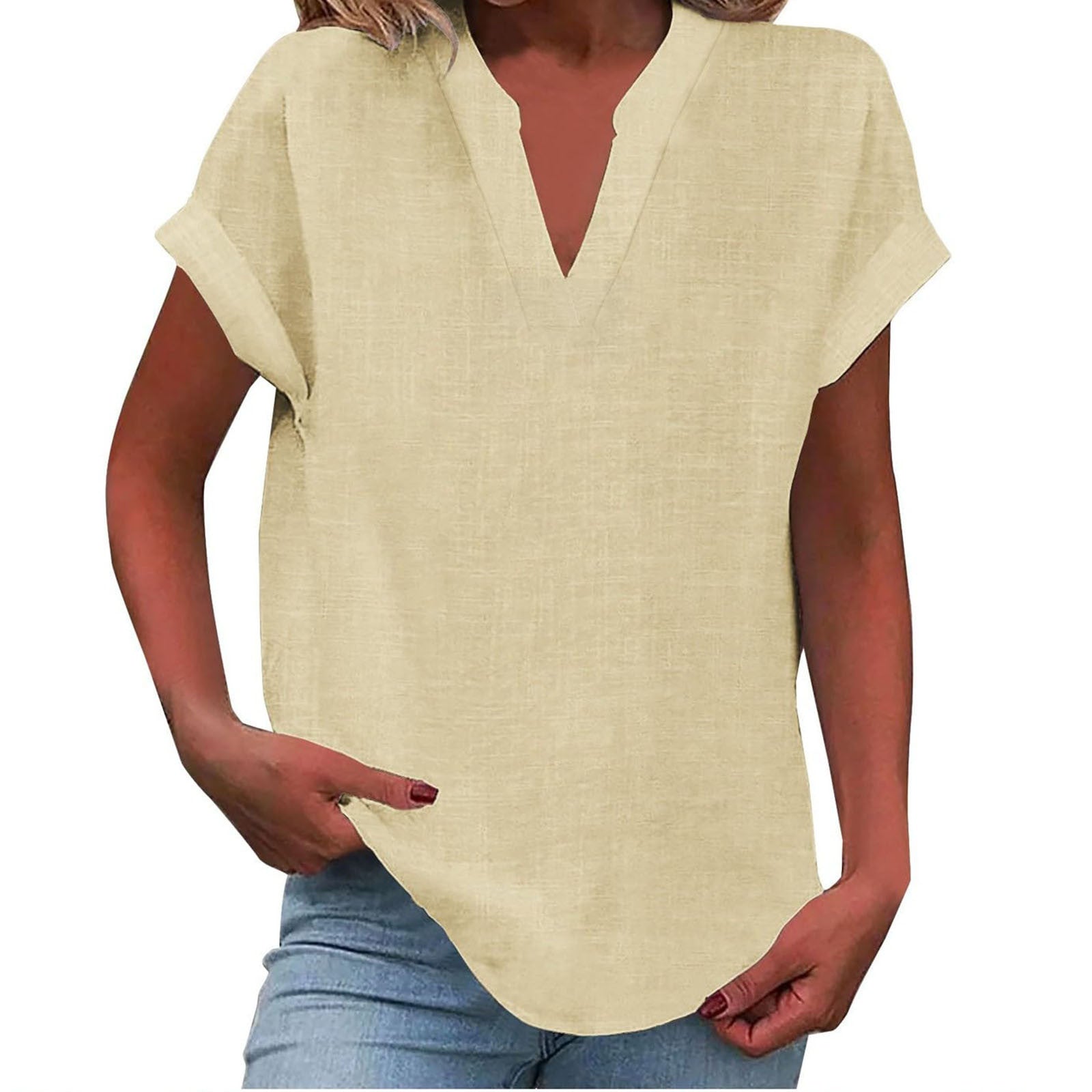 Lena™ | Women's Relaxed V-Neck Blouse