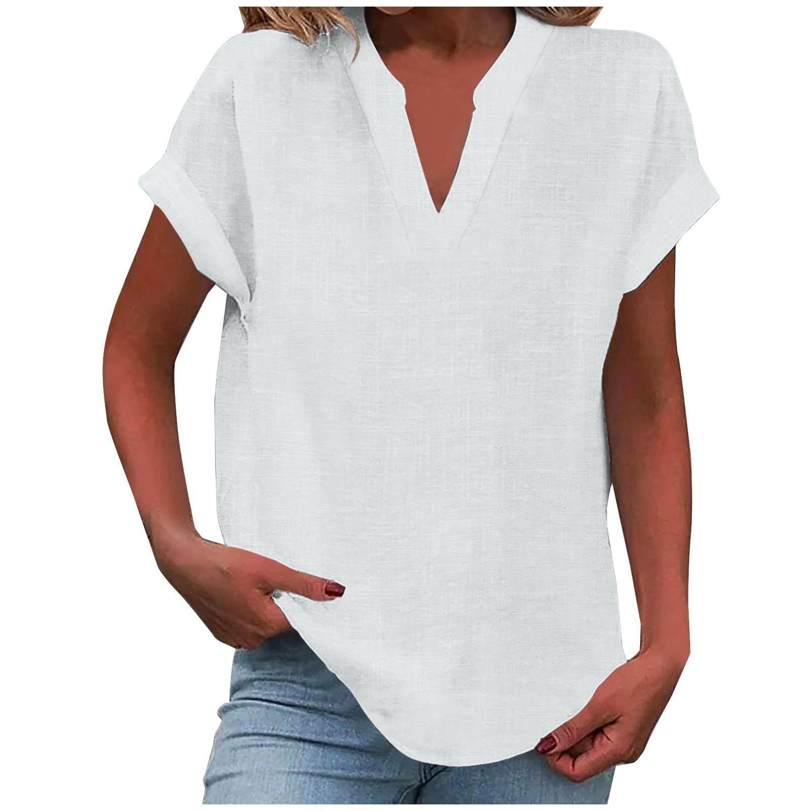 Lena™ | Women's Relaxed V-Neck Blouse