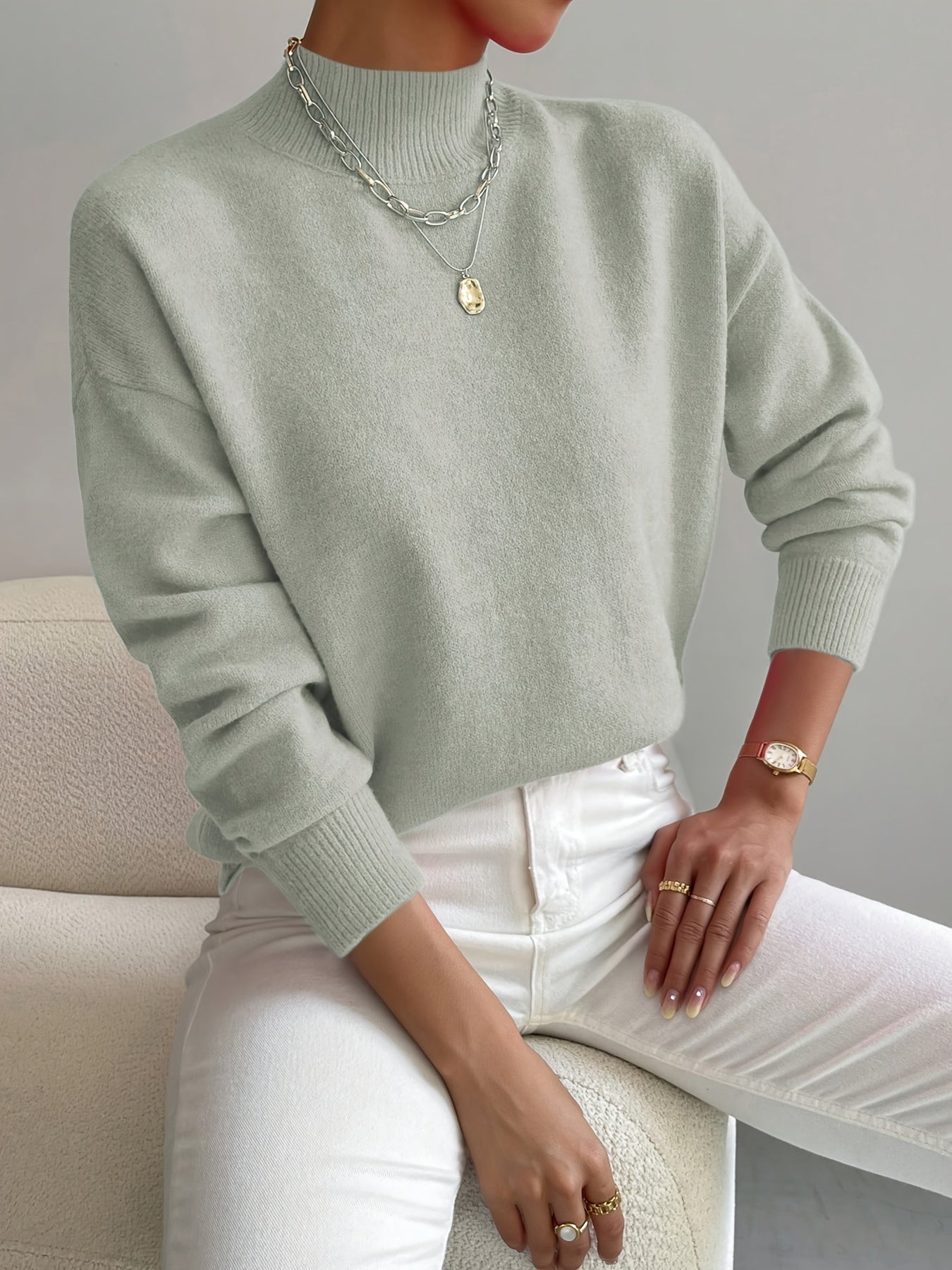 Marilena™ | Women's Mock-Neck Sweater