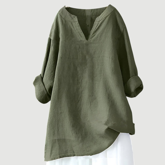 Nora™ | Women's Relaxed V-Neck Blouse